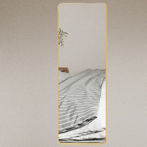 Full-length gold mirror with slim aluminium frame