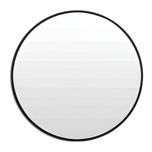Kiora Black Round Wall Mirror
