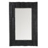 Dani Wall Mirror in matte black, 115cm wide with sleek rectangular frame