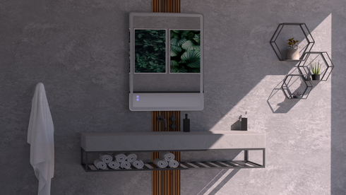 Dario Rectangle Antifog 3 Colour LED Frontlit and Backlit Bathroom Mirror With Optional Bluetooth