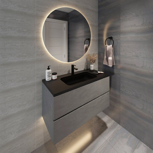 Alessio Antifog Backlit 3 Colour LED Round Bathroom Mirror With Wave Motion Sensor