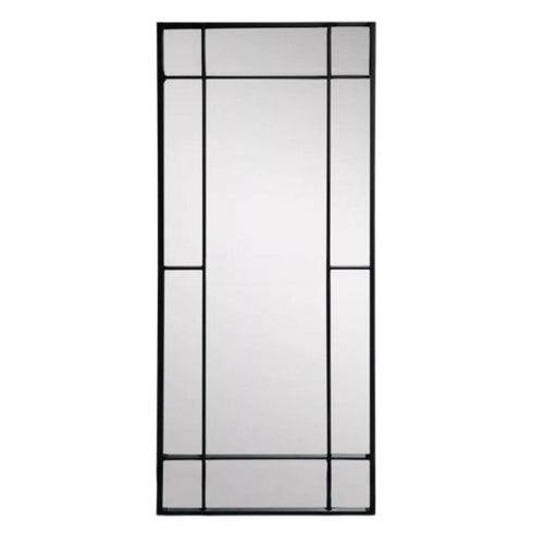 Harrison Outdoor Black Wall Mirror