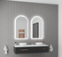 Aurelio Antifog Arch Shaped 3 Colour Backlit LED Bathroom Mirror With Optional Bluetooth