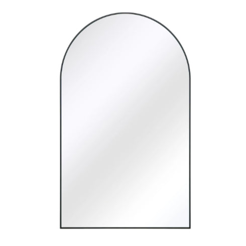 Maelle Arched Full Length Black Wall Mirror - Large Arch Mirror