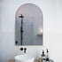 Alira Arch Brushed Brass Mirror Cabinet