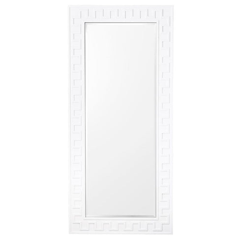 Rhoda White Wall Mirror with geometric frame