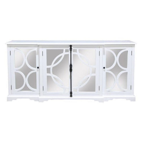 Keats Mirrored Sideboard White