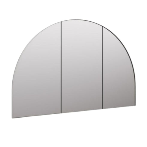 Myli 3-Door Arch Brushed Nickel Mirror Cabinet