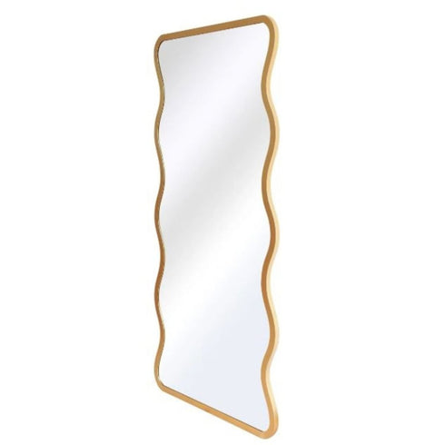 Blake Wavy Full Length Irregular Gold Wall Mirror - Modern Decorative Mirror