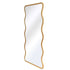 Blake Wavy Full Length Irregular Gold Wall Mirror - Modern Decorative Mirror