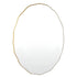 Wave Gold Oval Wall Mirror