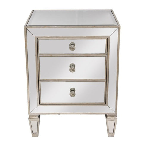 Catarina Mirrored Bedside Table