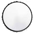 Kalen Black Metal Round Wall Mirror