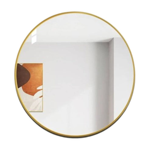 Solea Rose Gold Round Wall Mirror