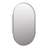 Noelle Brushed Nickel Pill Mirror Cabinet