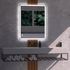 Dario Rectangle Antifog 3 Colour LED Frontlit and Backlit Bathroom Mirror With Optional Bluetooth
