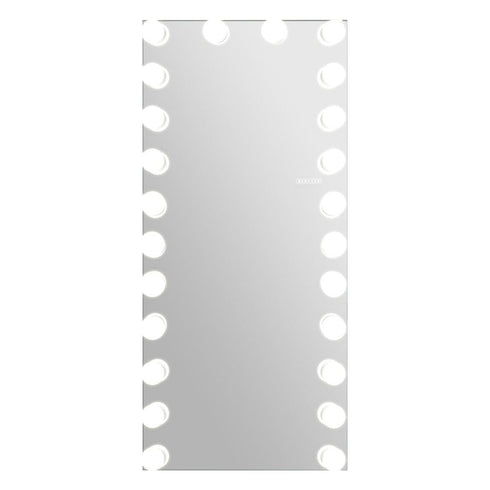 Kurinda Full Length LED Hollywood Vanity Mirror White