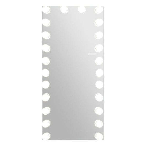 Kurinda Full Length LED Hollywood Vanity Mirror White