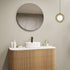 Meeray Aluminium Framed Matte Black Round Bathroom Mirror