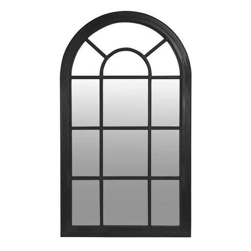 Agathon Arched Black Wall Mirror - Large Full Length Mirror