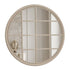 Clairissa Light Natural Round Wall Mirror - Natural Timber Grid Design