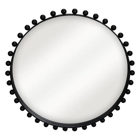 Giorgio Round Black Wall Mirror