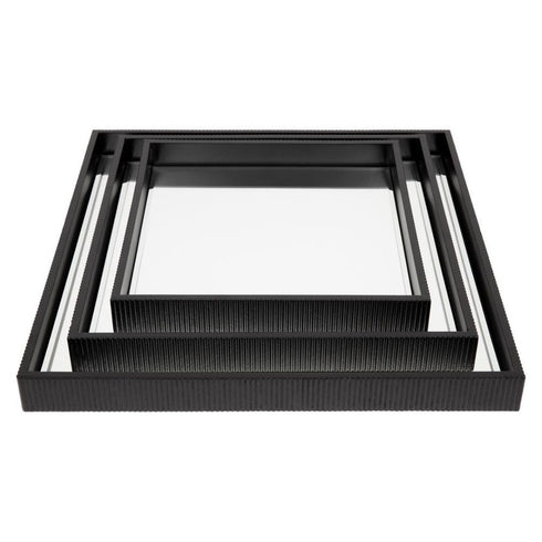 Milos Mirrored Tray Black