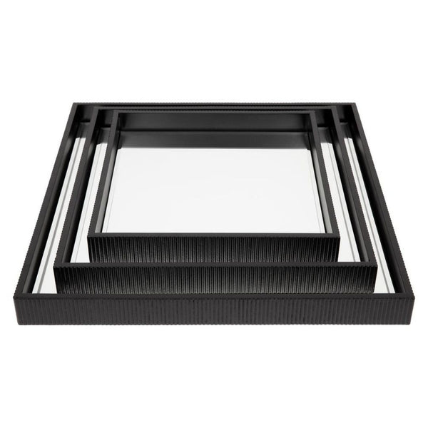 Milos Mirrored Tray Black