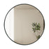 Elun Black Round Wall Mirror