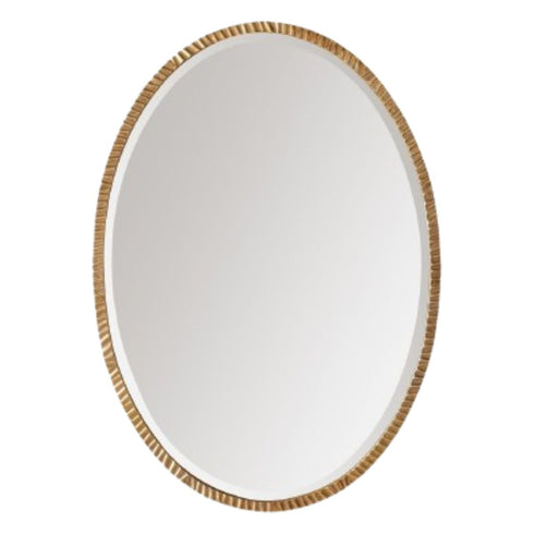 Mariselle Gold Oval Wall Mirror