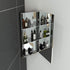 Coralie Stainless Steel Wall Mounted Bathroom Mirror Cabinet
