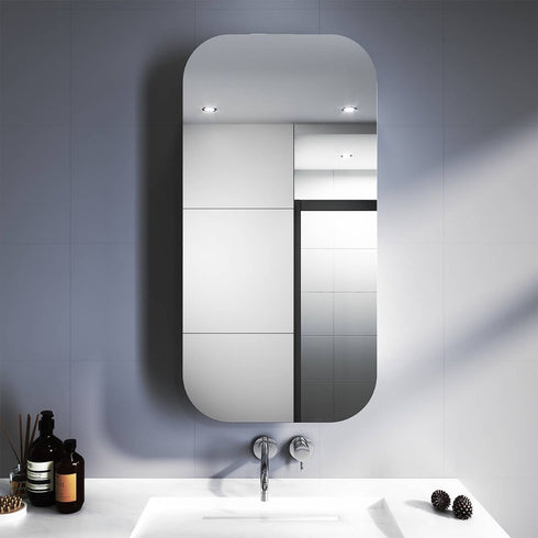 Eclat Bathroom Wall Mirror Rectangle Shaving Cabinet