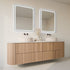 Taylor Anti-Fog Frontlit & Backlit LED Bathroom Mirror - Matte Black Frame with Optional Bluetooth Speaker