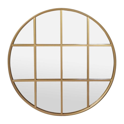 Strauss Round Gold Wall Mirror