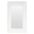 Bernie White Wall Mirror with wide bevelled ashwood veneer frame