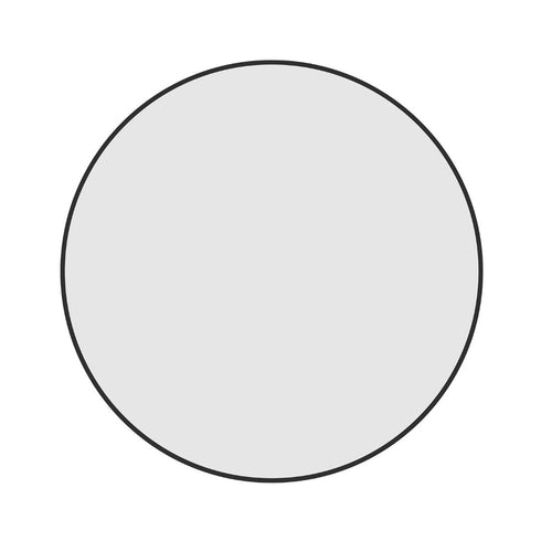Cecilia Black Round Wall Mirror