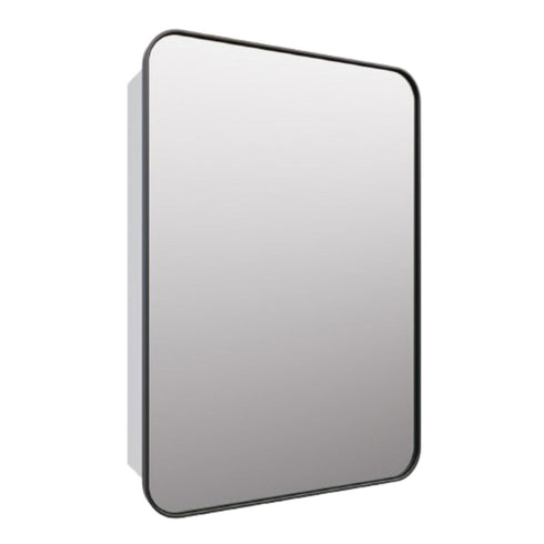 Amelia Rectangle Black Mirror Cabinet