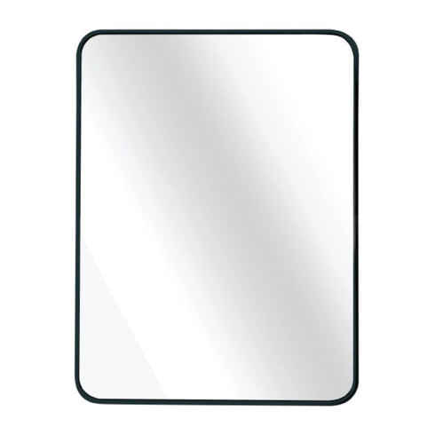 Malen Round Corners Black Wall Mirror