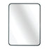 Malen Round Corners Black Wall Mirror