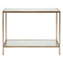 Cocktail Mirrored Console Table Antique Gold