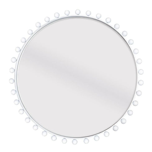 Giorgio Round White Wall Mirror