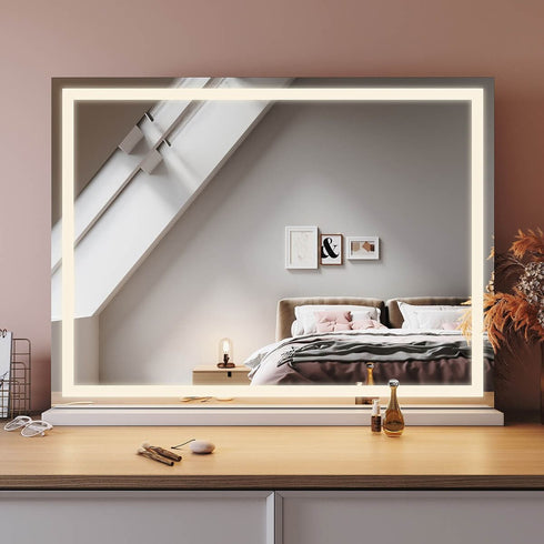 Ainsley Hollywood 3 Color LED Light Makeup Mirror With USB Charge