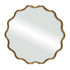 Kyle Antique Gold Round Wall Mirror