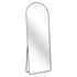 Ronan Black Aluminium Arch Floor Mirror with Stand