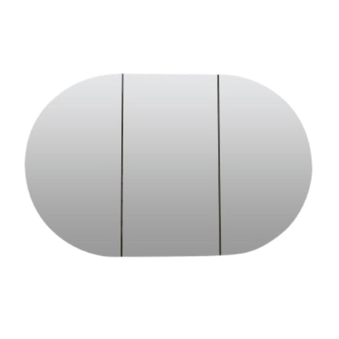Emmeline Pill Frameless 3-Door Mirror Cabinet