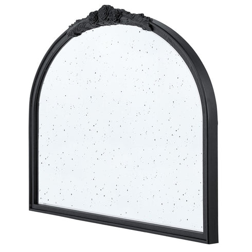 Valen Rose Black Arched Wall Mirror