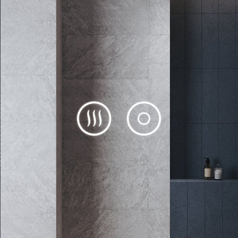 Anam Oval LED Bathroom Mirror with Anti-Fog & Shaver Outlet