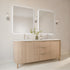 Graeme Rounded Corners Anti-Fog Backlit LED Bathroom Mirror - Brushed Nickel Frame with Optional Bluetooth Speaker