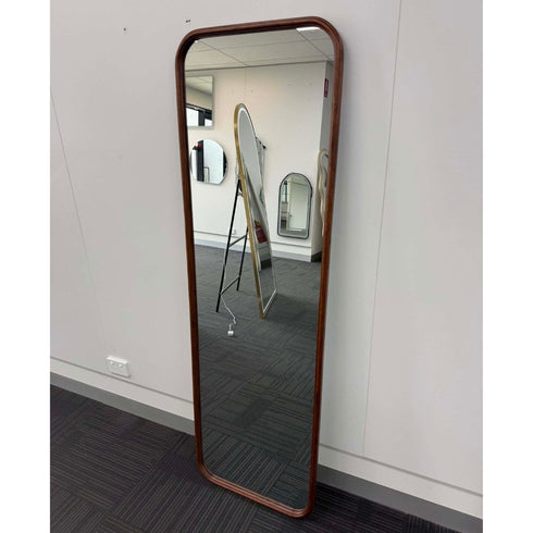 Merimbula Rectangular Walnut Wood Full Length Wall Mirror