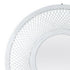 Yallingup Eclipse Cross Weave White Woven Frame Round Wall Mirror